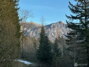 Snow capped Mount Si