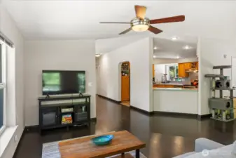 Looking towards kitchen to the right
