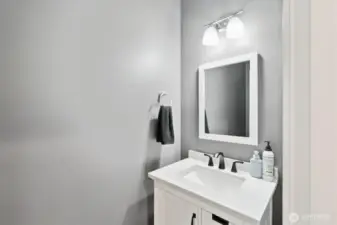 Powder room in first floor
