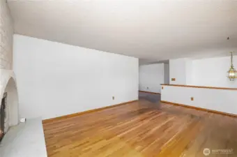 Another angle of this bright, inviting living room.