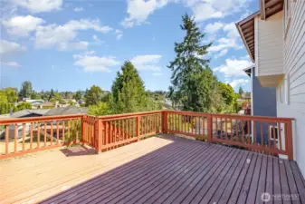 Step outside onto your custom deck!