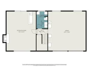 Lower level floor plan