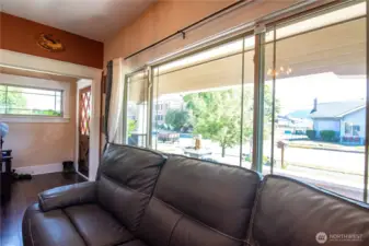 Large Picture Windows to Street