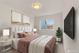 Virtually staged to show an example of how the space could be used.