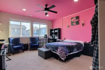 Primary Bedroom. Tons of room and natural light.