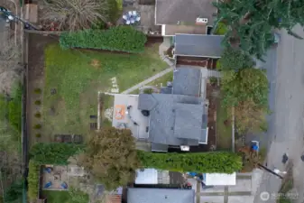 Birdseye view of the whole lot.