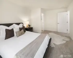 Primary suite. Again the whole interior has new paint and new carpets. This home is move in ready!