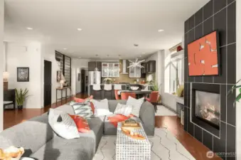 Gas Burning Fireplace For the Chilly Winter Nights