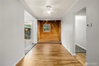 hallway from living room /entry