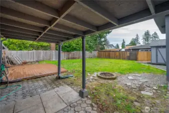 Covered Patio for year round entertaining