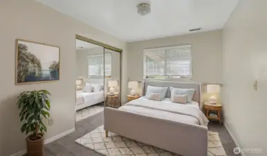 Downstairs guest room #4. **This image has been virtually staged**