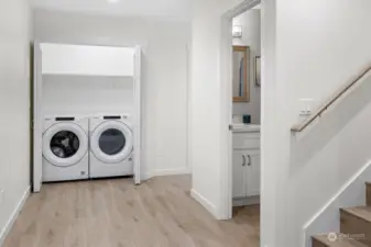 Full laundry on lower level. Samsung appliances throughout.