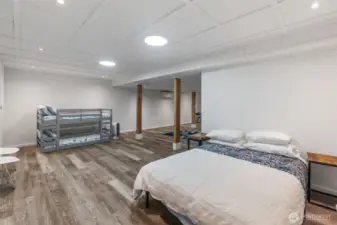 lower level bedroom area