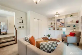 Bonus room area, could be a theater, study, it's a very comfortable gathering place