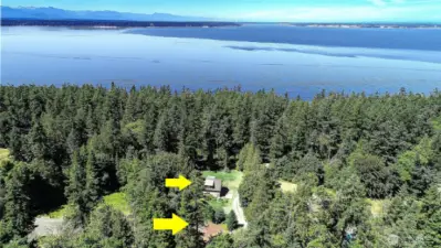 Looking westward to Puget Sound, Whidbey Island and the Olympic range. Glorious sunsets are yours to enjoy.