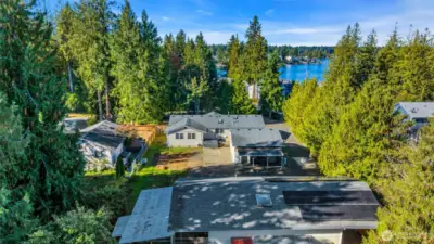 Right next to Lake Tapps on a corner lot.