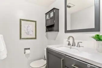 Main floor powder room