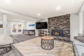 Lower level/basement rec room/bonus room