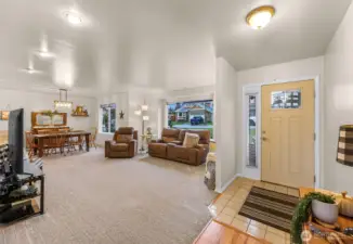 Open concept floor plan