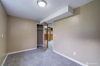 Lower floor has 4th bedroom