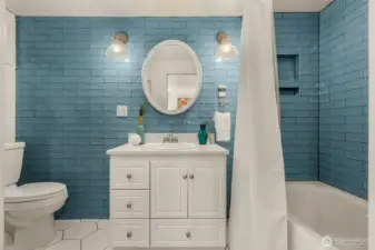 Full Guest Bathroom on Lower Level - All Bathrooms Have Heated Floors!