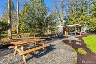 Picnic area and covered space