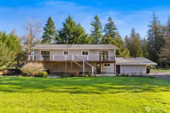 View of the rear of the home