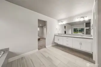 Double sinks, floating counters