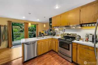 Kitchen Lower Level Apartment   Functional kitchen with clear work zones and storage.