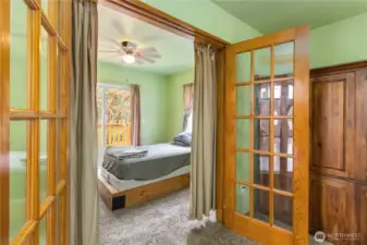 French Doors Connect Bedrooms