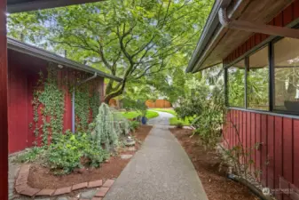 Step inside the fully fenced front yard and enter a world entirely of your own!