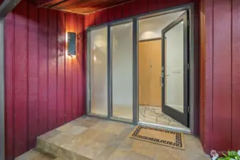 From the front door greeting, stylish details and mid-century flair lead you into a one-of-a-kind home.