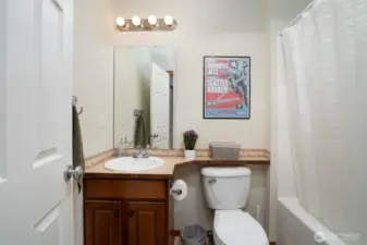 Full bath upstairs.