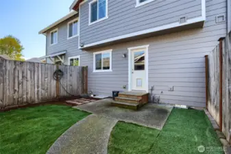 Low maintenance backyard and privacy fencing.