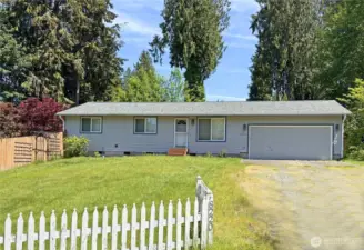 Turn-key 3 bedroom, 1.75 bathroom with fenced yard.