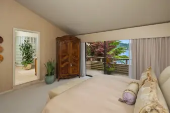 Primary Suite with Deck + Views to Lake Sammamish