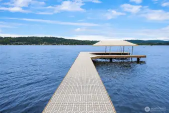 Facing East off of Dock