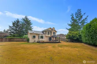 huge backyard