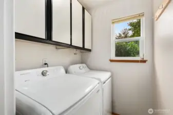 laundry with newer appliances