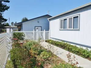 Fenced Garden Area.