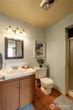 Three quarter bath off the Primary bedroom.