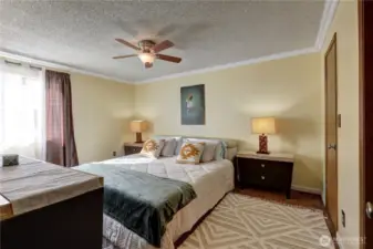 Spacious bedrooms in this condo.