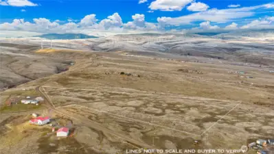 Outline of total 25 acres, not to scale and buyer to verify.