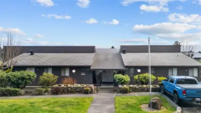 The Cabana (clubhouse) building.