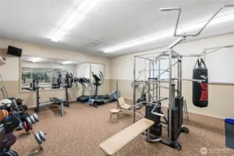The fitness center.