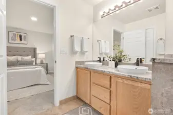 Ensuite primary bathroom.