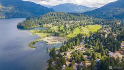 Sudden Valley's marina and many amenities