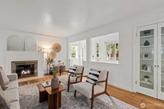 Entry way perfect to drop your shoes and coats. Custom built-ins