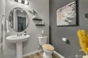 Main floor powder room