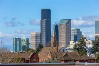 Views of Downtown from the rooftop